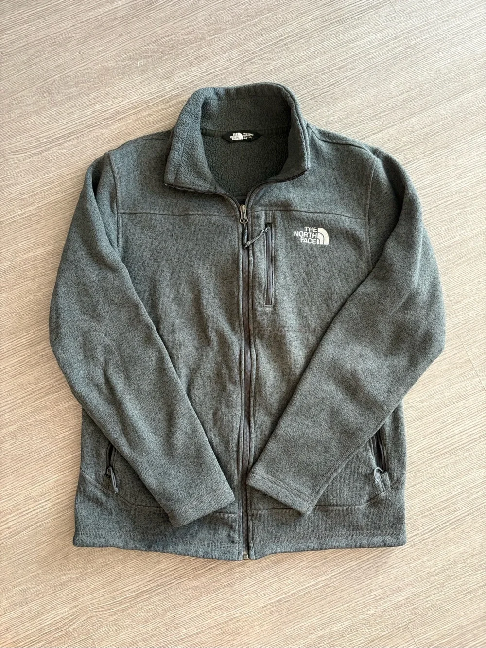 The North Face Men's Dark Gray Full-Zip Fleece Jacket